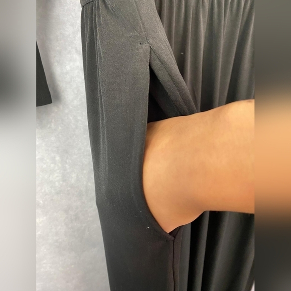 Lane Bryant 3/4 Sleeve Jumpsuit Womens  maxi Wide Leg Women’s Size 18/20 in Blac - Picture 8 of 14